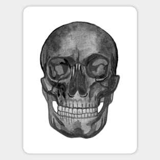 Black spooky skull for halloween Magnet